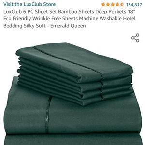 Bamboo + microfiber queen sheet set